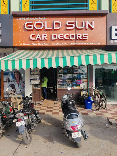 Gold Sun Car Decor