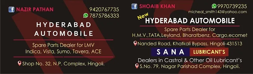 HYDRABAD AUTOMOBILES HINGOLI (Genuine CAR SPARE PARTS SHOP IN HINGOLI Authorized Retailer Of Maruti Suzuki and TATA Motors)
