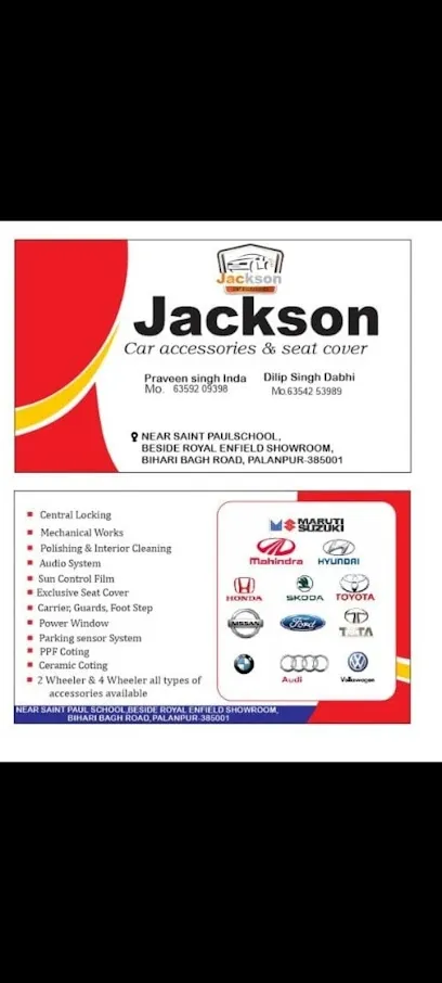 Jackson car accessories and seat cover