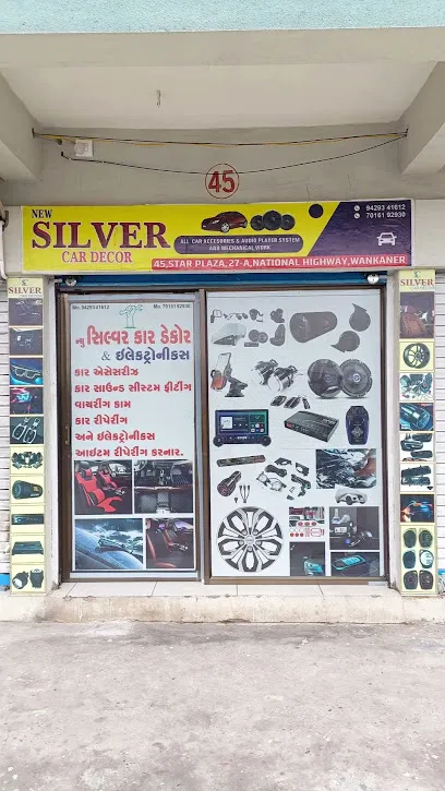 New Silver Car Decore