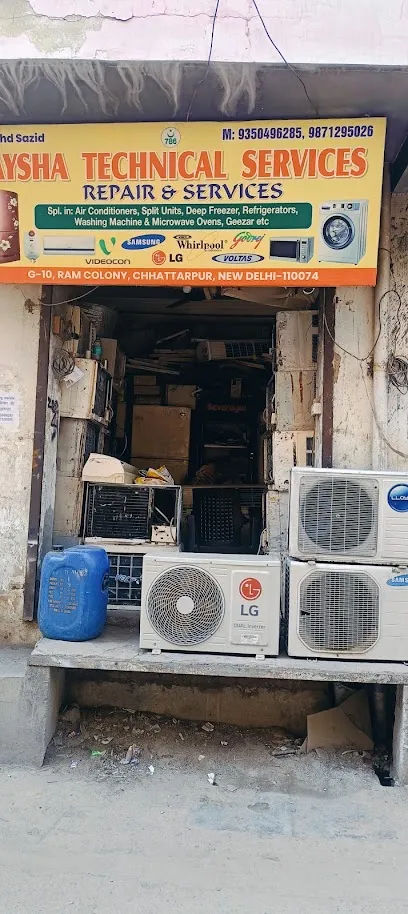 Aysha Technical Services-Multibrand ac,washing machine,fridge,geyser repairing service Chhattarpur