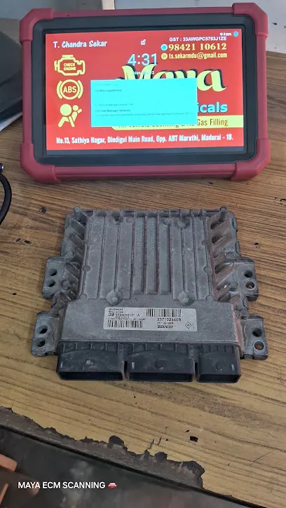 Maya Auto Electricals CAR ECM SCANNING / AC SERVICE GAS FILLING