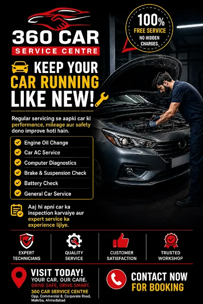 360 Car Service Center – 24x7 Car Breakdown, Puncture & Jumpstart makrba ahemdabad