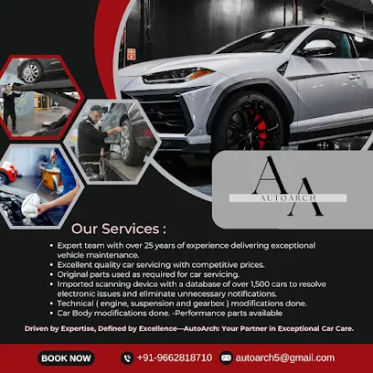 AutoArch-One Stop Solution for your cars. Driven by Passion, Powered by Service.