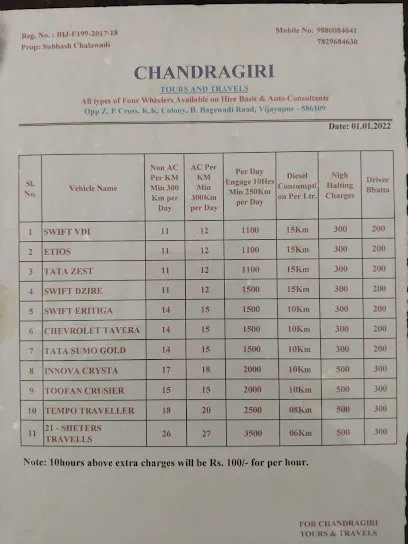 Chandragiri tours & travels