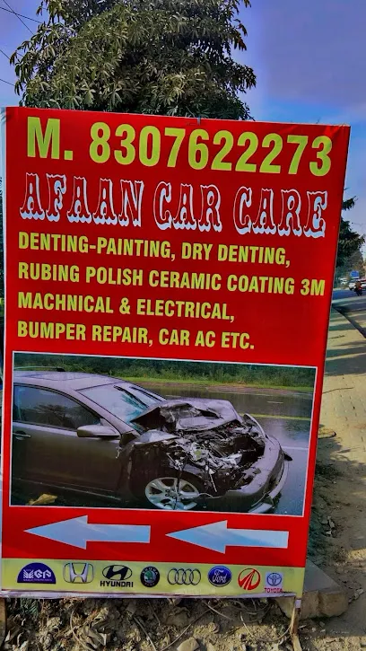 Afaan car care | car mechanic near me , car Denting |Painting dry denting Car Ac Robing police Etc pickup and drop free