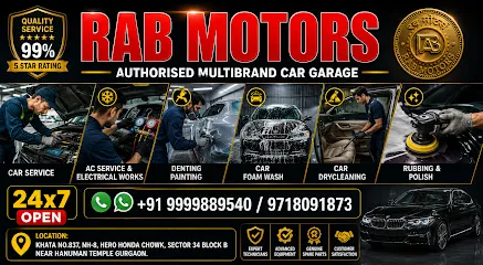 RAB Motors | Multibrand Car Garage | Denting Painting | Car washing | Car Mechanic | Dry Cleaning