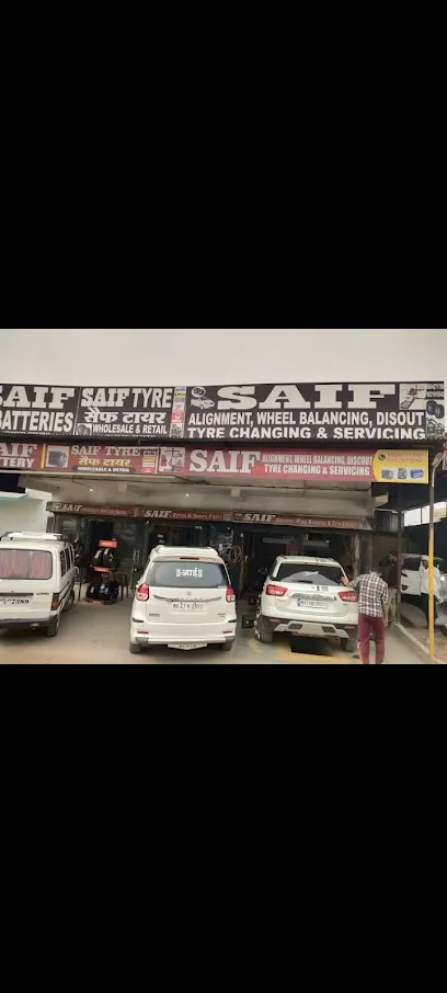 Saif Tyres Alignment and Service Center.