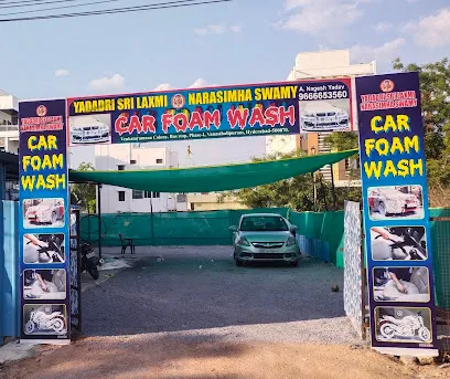Yadadri Sri Lakshmi Narasimha Swamy Car Foam Wash