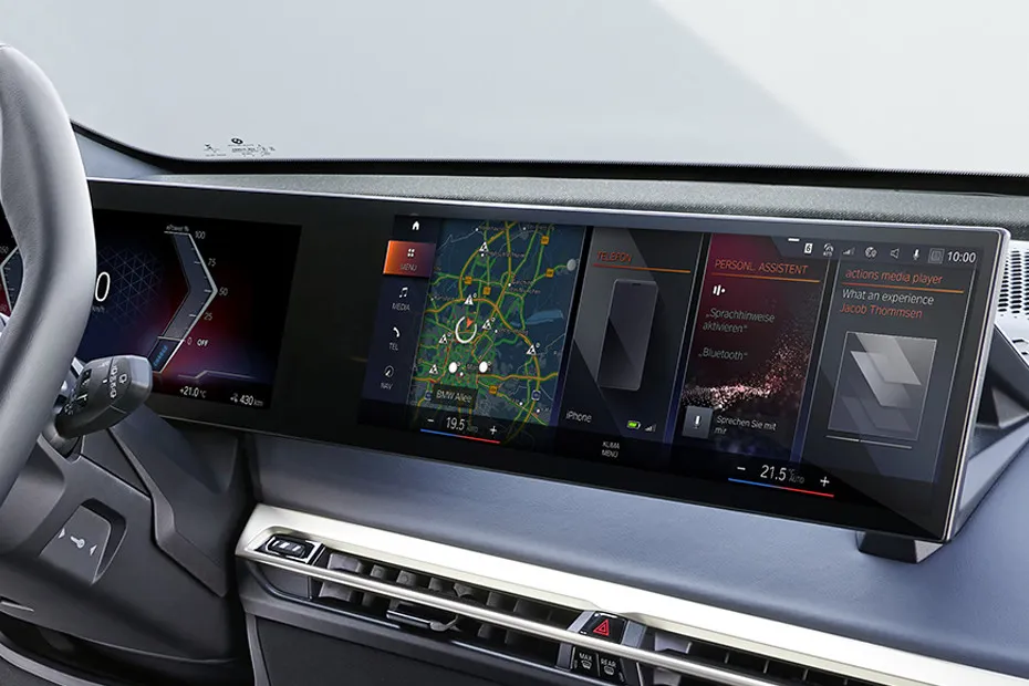 BMW iX Infotainment System Main Menu