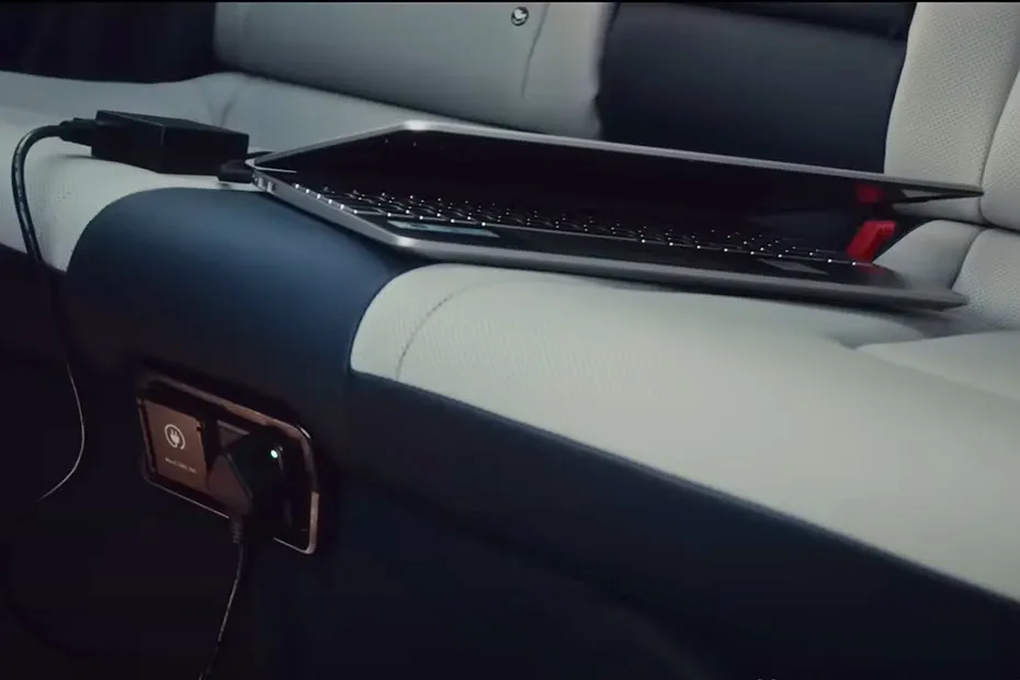 Hyundai Creta EV Center Tunnel with attached Smartphone