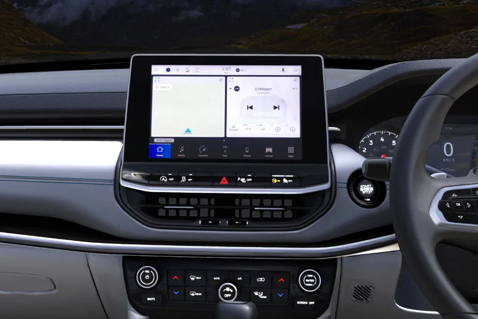 Jeep Meridian Infotainment System Main Menu