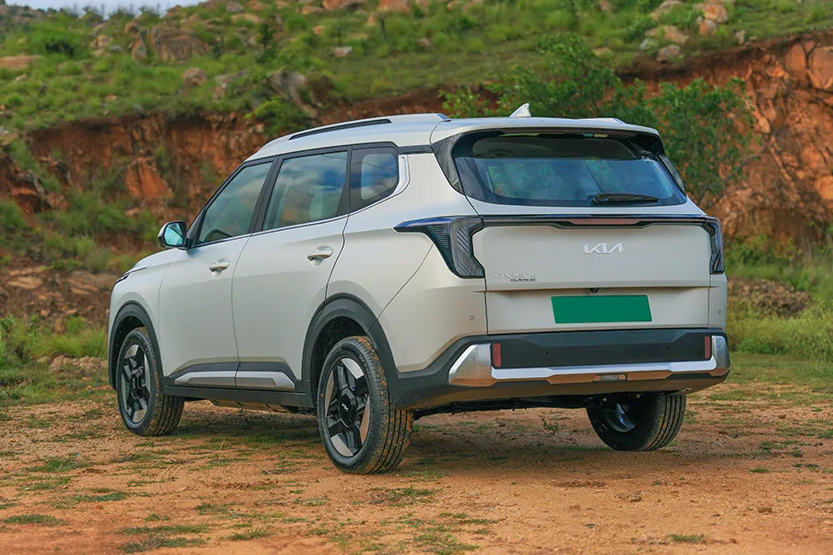 Kia Carens Clavis EV Rear Left Three Quarter View
