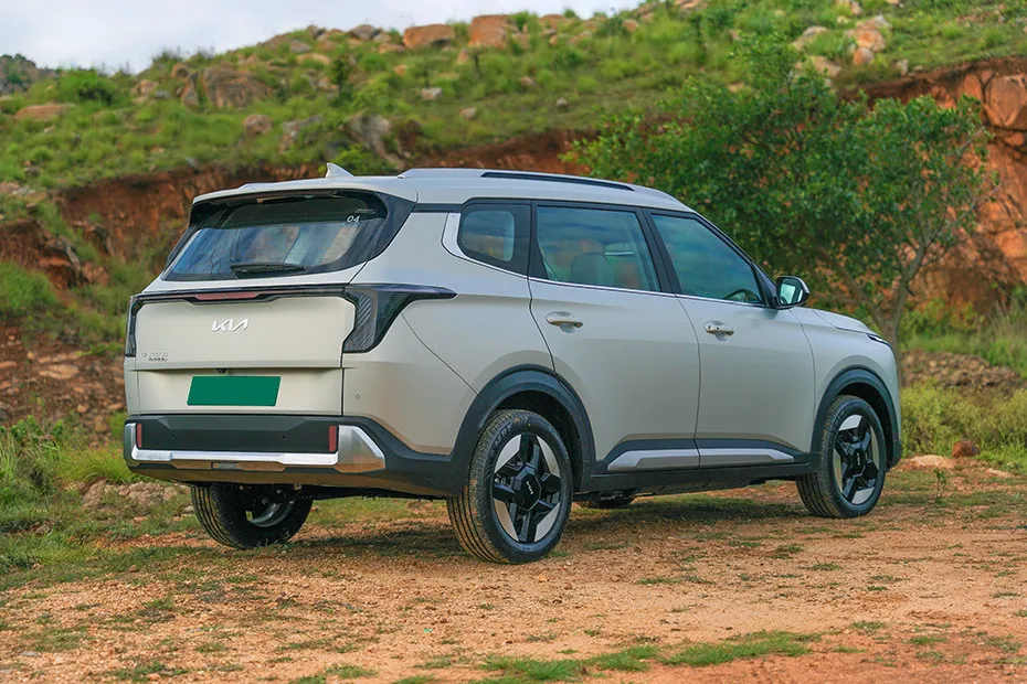 Kia Carens Clavis EV Rear Right Three Quarter View