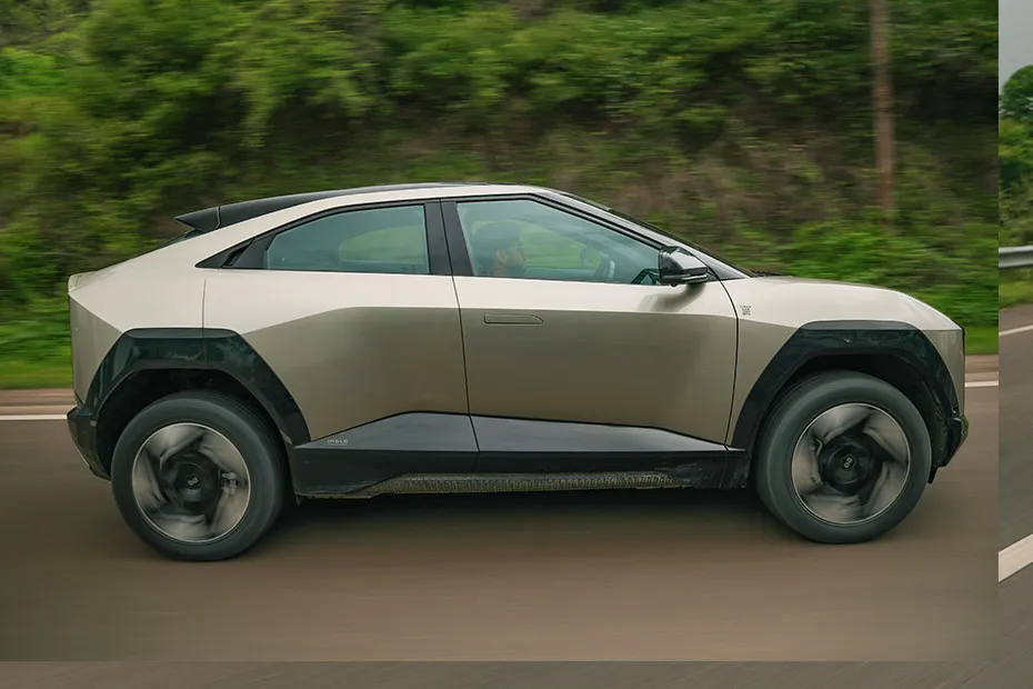 Mahindra BE 6 Driving: Side Profile (Right) View