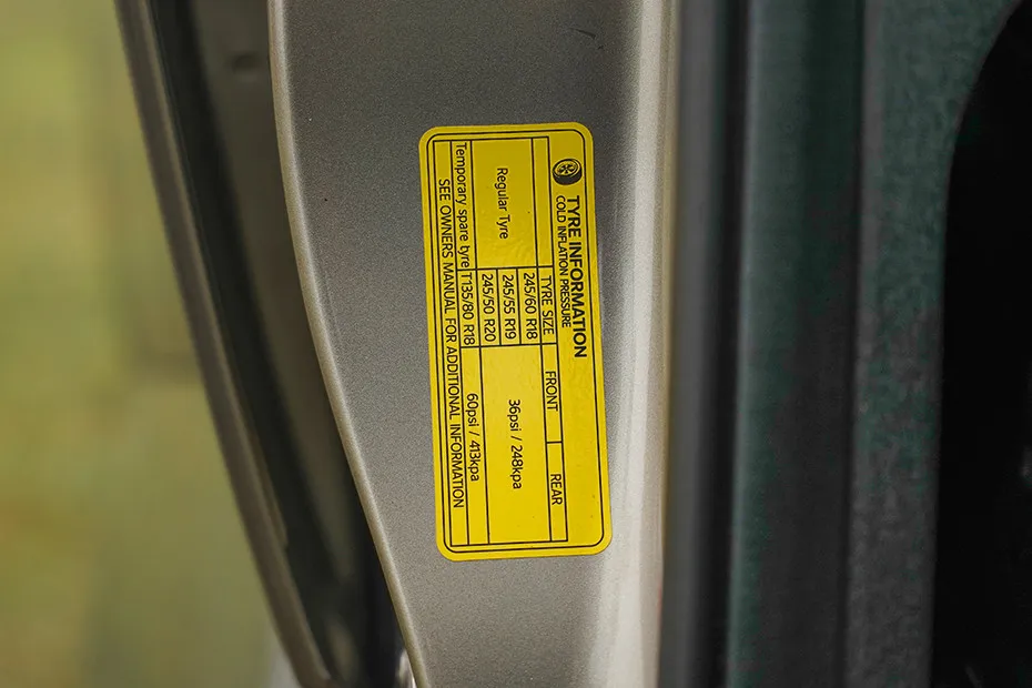 Mahindra BE 6 Tyre Pressure Information