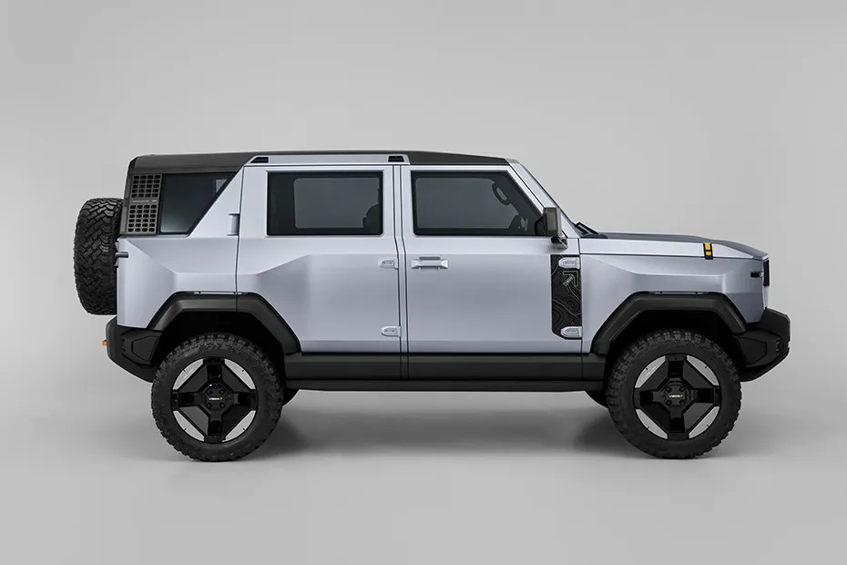 Mahindra Vision T Driving: Side Profile (Right) View