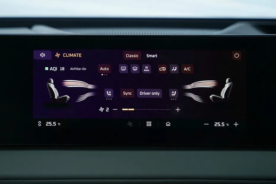 Mahindra XEV 9e AC Controls