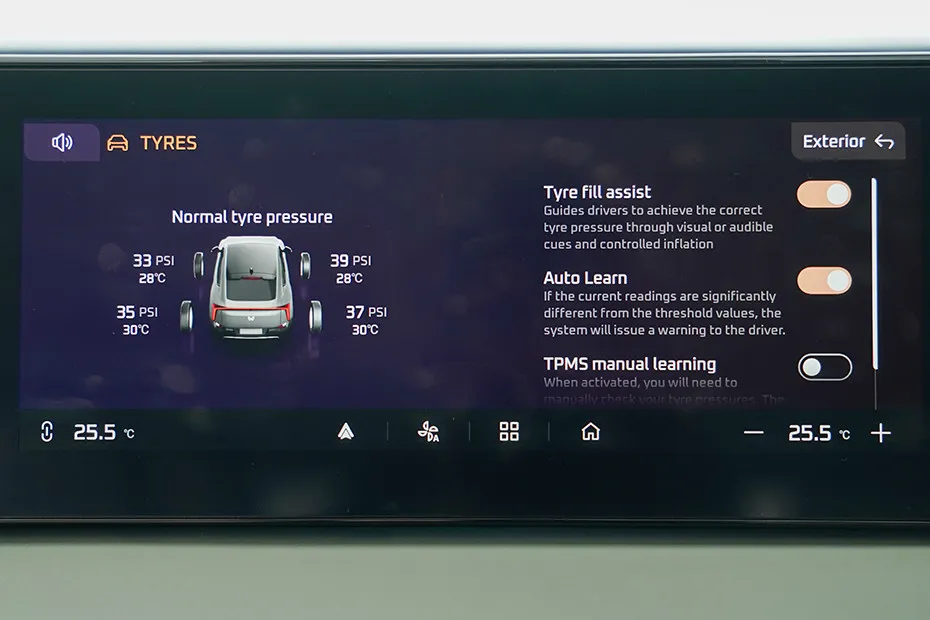 Mahindra XEV 9e Tyre Pressure Monitoring System (TPMS)