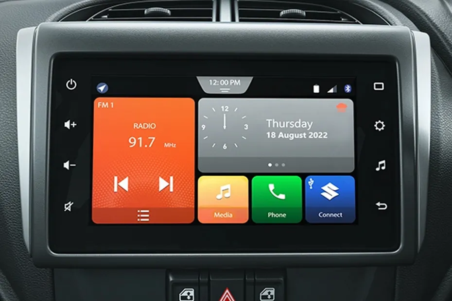 Maruti Alto K10 Infotainment System Main Menu