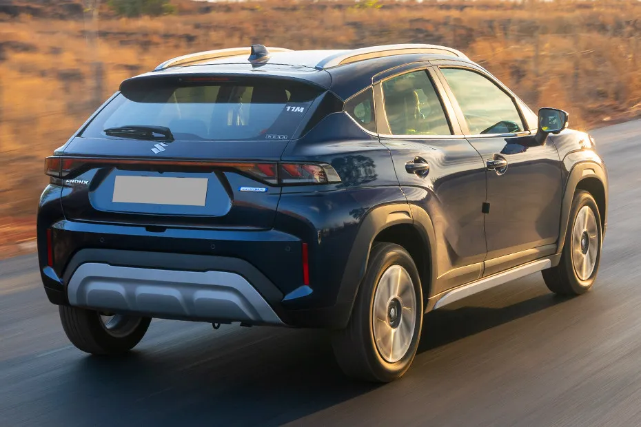 Maruti FRONX Driving: Rear Right Three Quarter View