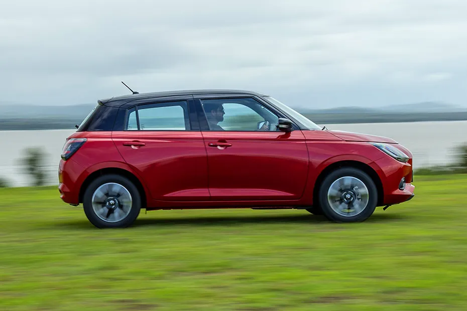 Maruti Swift Driving: Side Profile (Right) View