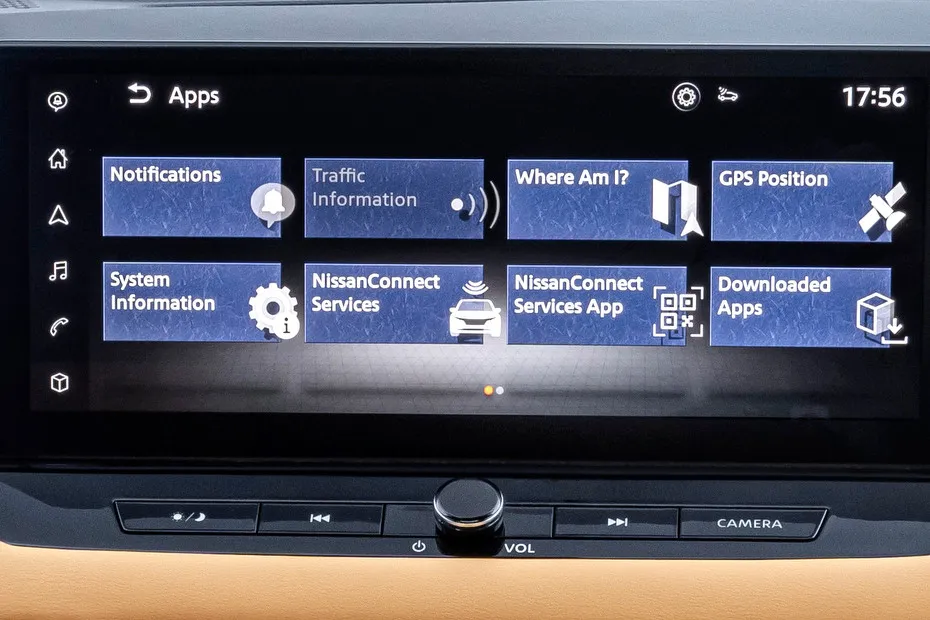 Nissan X-Trail Infotainment System Main Menu