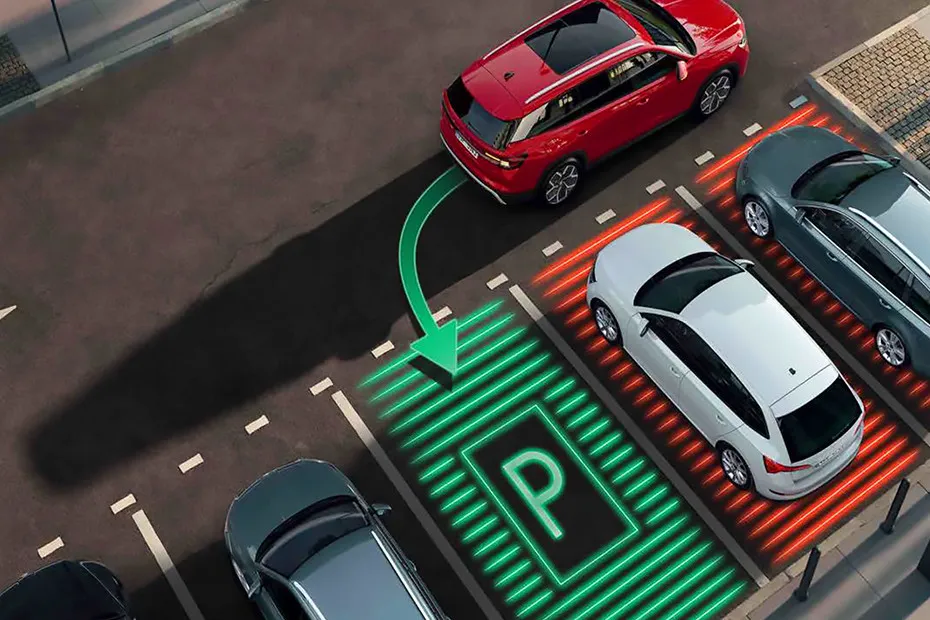 Skoda Kodiaq 2025 Rear Parking Sensors Top View