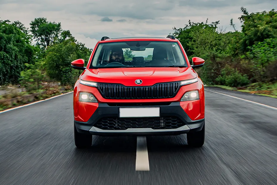 Skoda Kylaq Driving: Front View