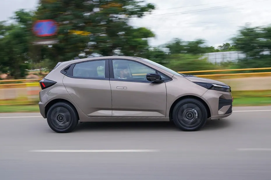 Tata Altroz Driving: Side Profile (Right) View