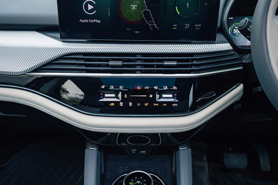 Tata Harrier EV AC Controls
