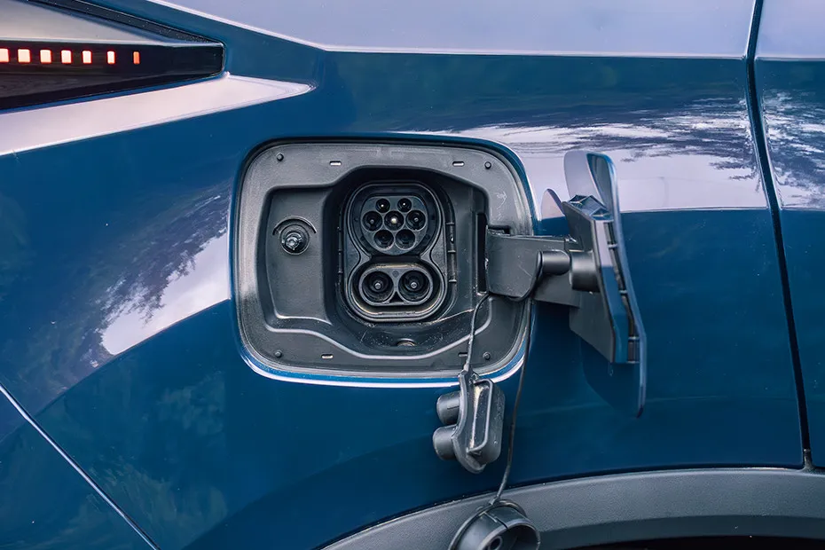 Tata Harrier EV Charging Flap (Open)