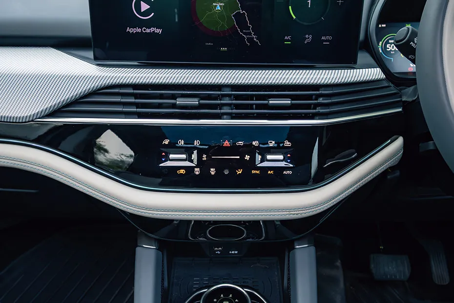 Tata Harrier EV Dashboard Controls