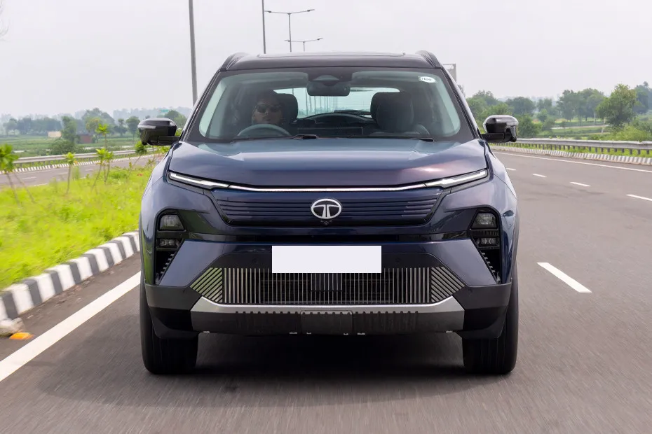 Tata Harrier EV Driving: Front View