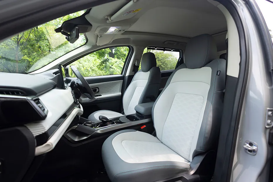 Tata Harrier EV Front Seats (Passenger View)