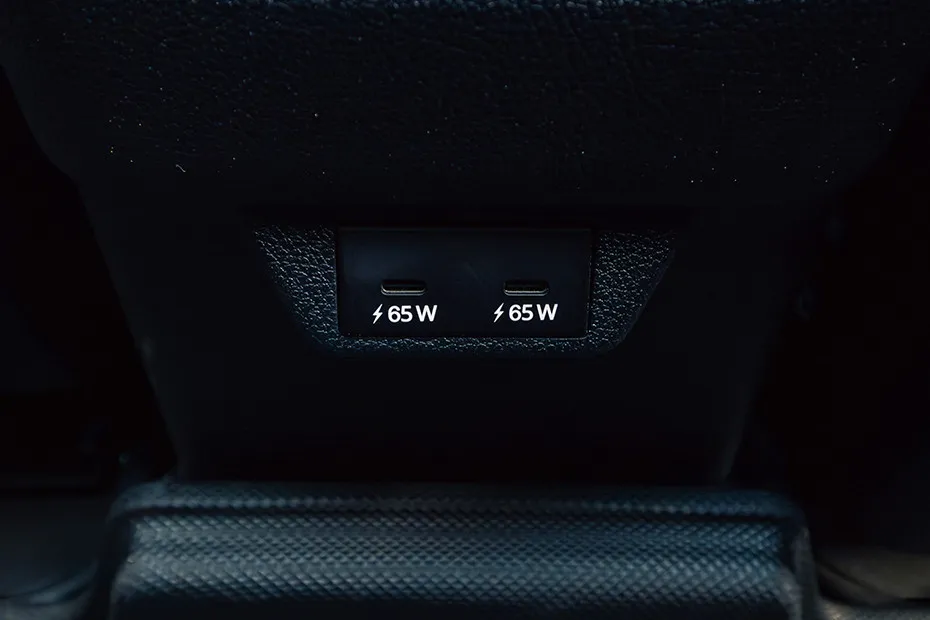 Tata Harrier EV USB Charging Port (Rear)