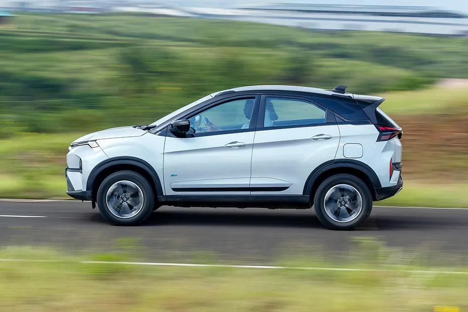 Tata Nexon EV Driving: Side Profile (Left) View