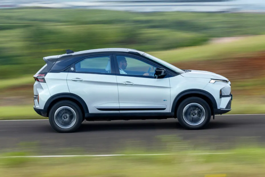 Tata Nexon EV Driving: Side Profile (Right) View