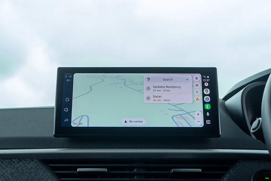 Tata Nexon Navigation or Infotainment Mid Closeup