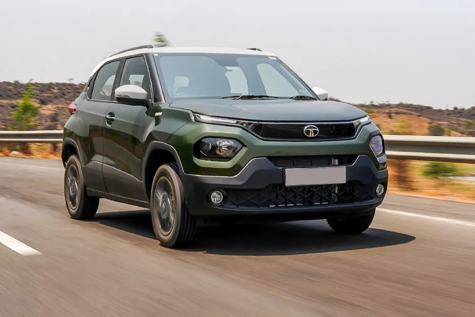 Tata Punch Driving: Front Right Quarter View