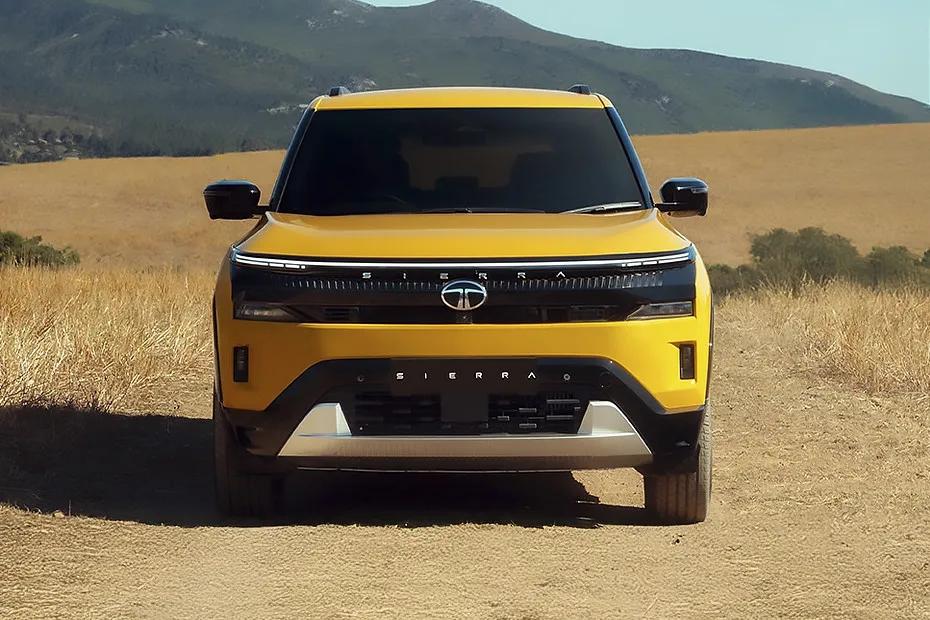 Tata Sierra Driving: Front View