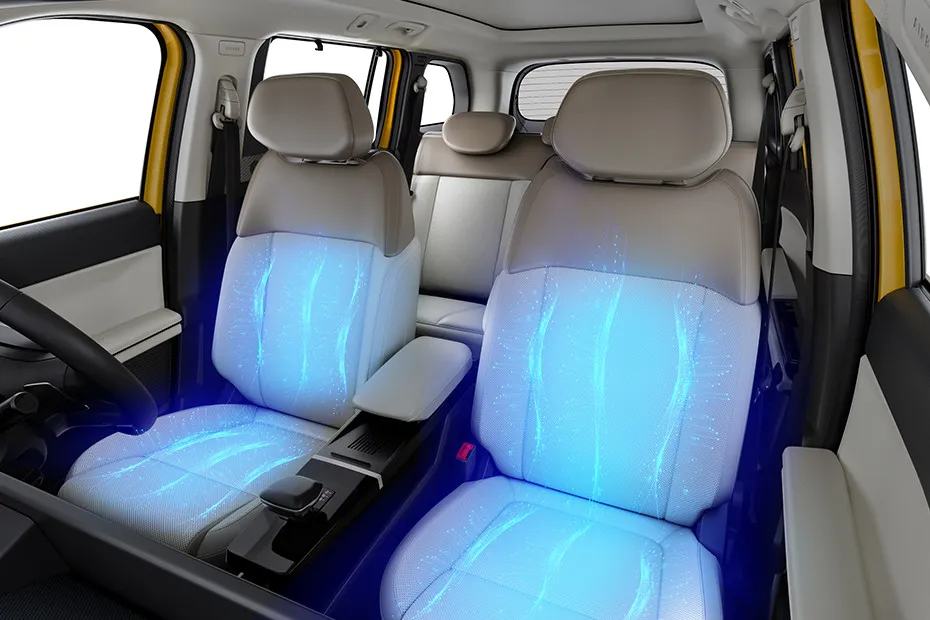 Tata Sierra Front Seat Ventilation (Close Up)