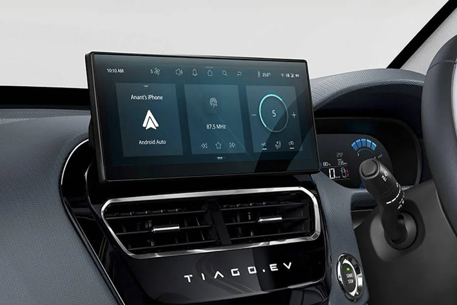 Tata Tiago EV Infotainment System Main Menu