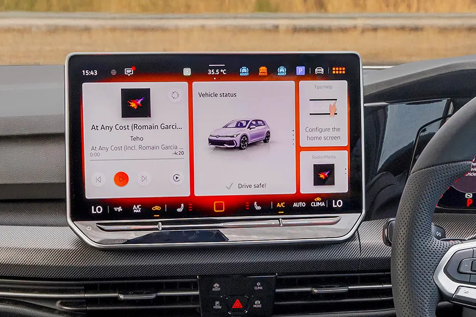 Volkswagen Golf GTI Infotainment System Main Menu