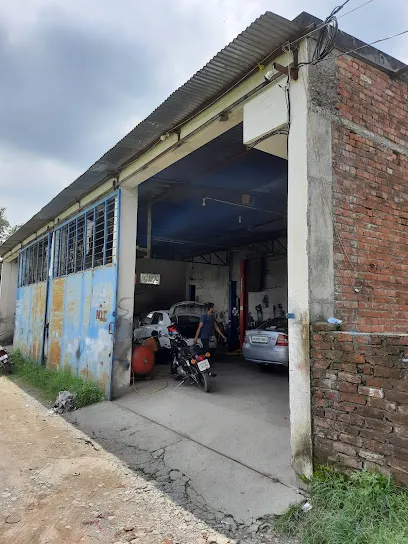 Modern car repairing center