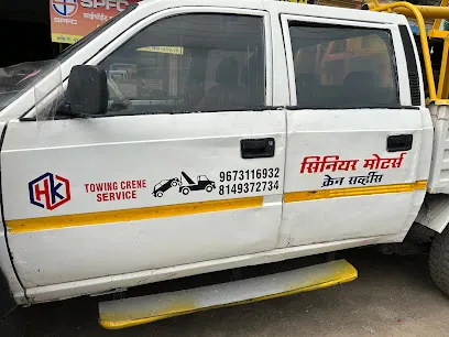 Senior motors towing van