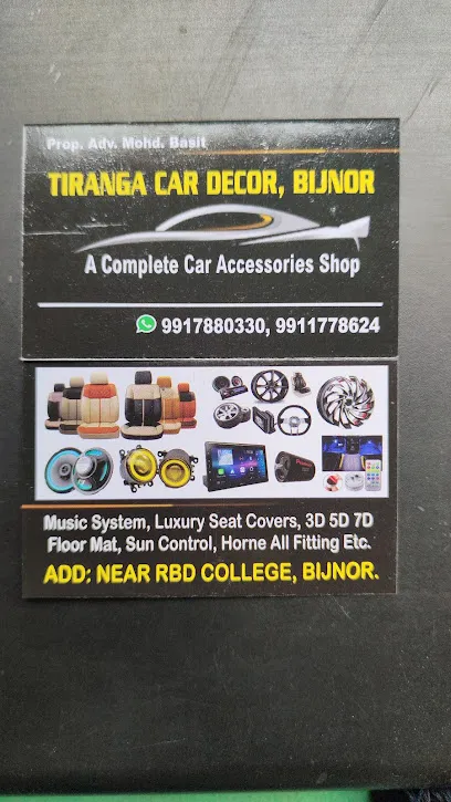 Tiranga Car decor Bijnor