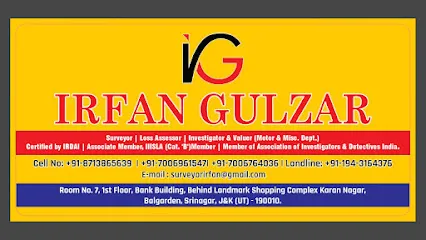Irfan Gulzar (Surveyor & Loss Assessor // Consultant Automobiles Engineer // Valuer // Investigator)