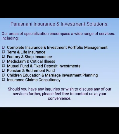 Parasnani Insurance & Investment Solutions