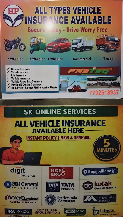 SK ONLINE SERVICES - INSURANCE,FASTags